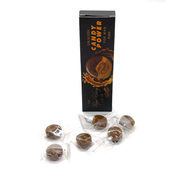 Dragon Candy Power 6-piece pack with six wrapped candies